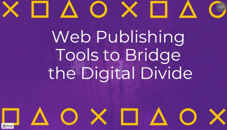 Educational Web Tools to Bridge the Digital Divide